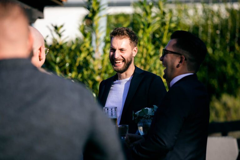 Sektempfang im Innenhof der Eventgalerie Obernburg