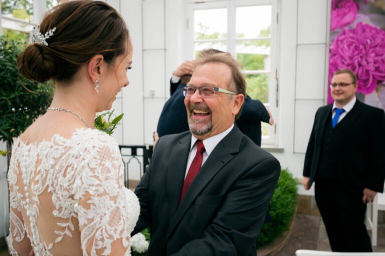 Gratulationen der Familie an das Brautpaar